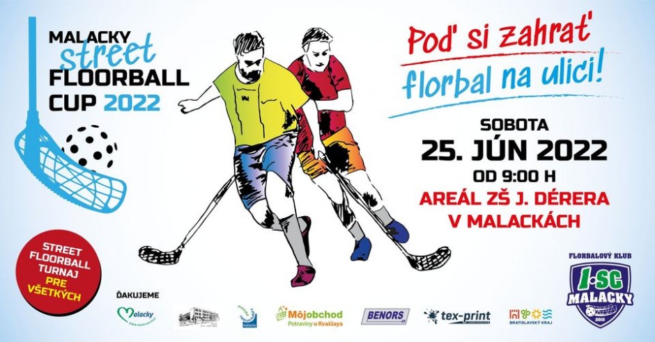 Zúčastníme sa na Malacky street floorball CUP 2022.