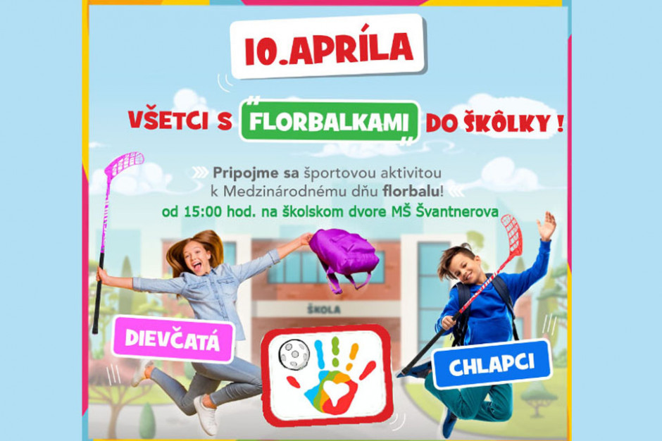 Oslavujeme Medzinárodný deň florbalu: Florpédo opäť rozhýbe MŠ Švantnerova!